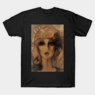 70S ART DECO DOLLY GIRL T-Shirt